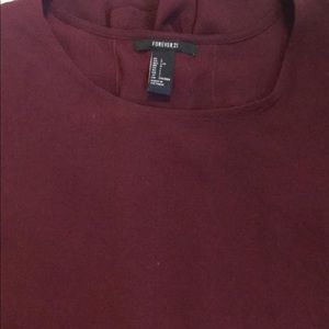 maroon long sleeve